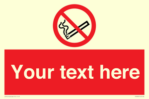 Custom No E-cigarettes / Vaping Sign